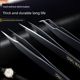Deli tweezers three-piece set stainless steel household long straight tool pinch clip elbow sewing machine special maintenance