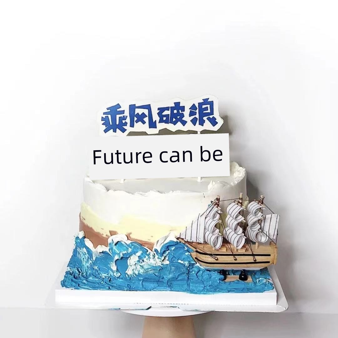 Cake Decorative Ornaments Birthday Graduation Sailboat
