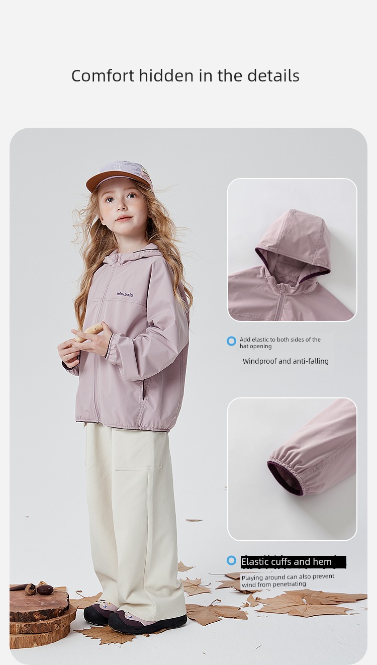 [Soft Leather] Mini Bala Children's Water-Repellent Protective Jacket for Boys and Girls, Class a Outdoor Top, Fall 2026 — 11