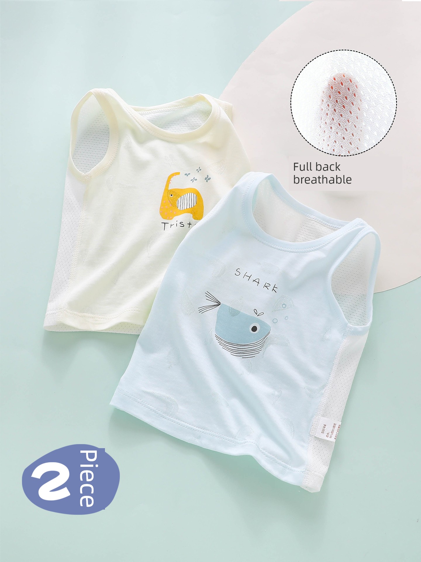 Baby Vest for Summer, Class A, for Boys, Protects the Tummy, Thin Style for Summer, Breathable Back for Infants, Toddler Sling