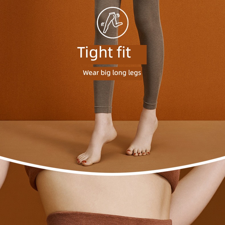 Autumn and winter Buttock lifting The abdomen Tight fitting wool Plush Leggings