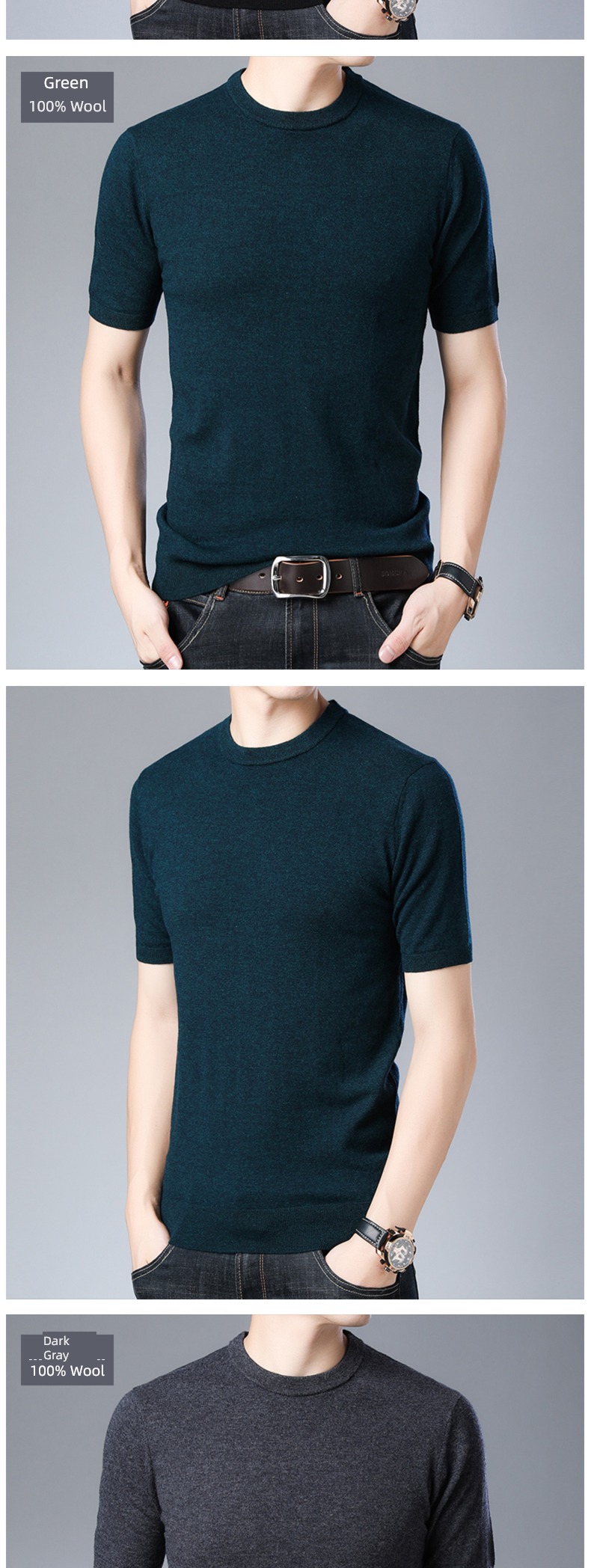 Autumn and winter Round neck Thin money Half sleeve Compassionate pure cardigan