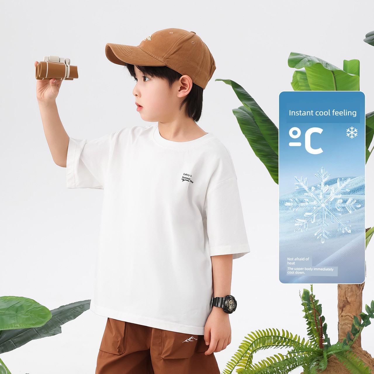 Zuoxi Children's Clothing Boys' T-Shirt Short-Sleeve Kids' Summer Top 2026 New Model Boys' Big Kids Summer Cool Half-Sleeve Shirt — 1