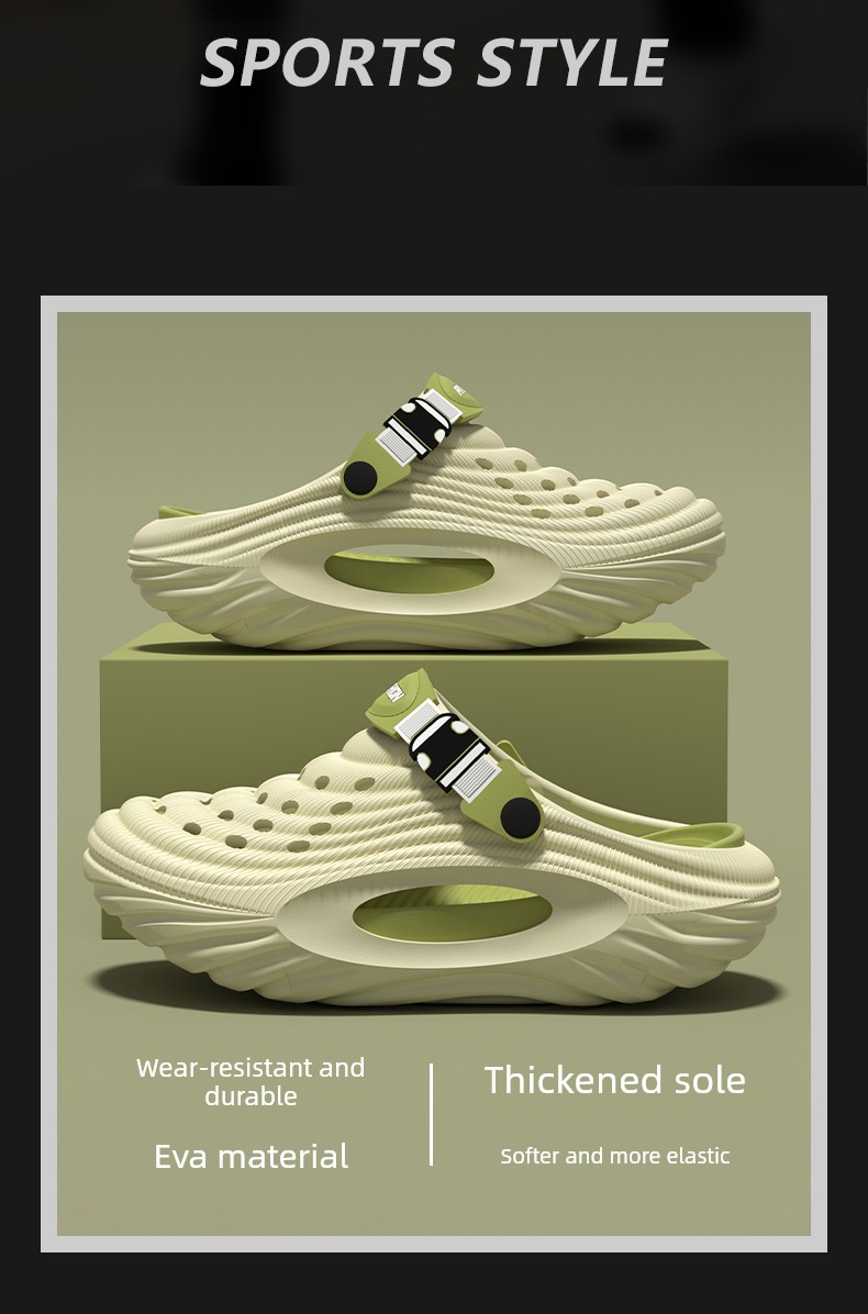 Children's Croc Shoes Boys 2026 New Summer Youth Beach Non-Slip Sandals for Older Kids Boys' Outdoor Wear — 10