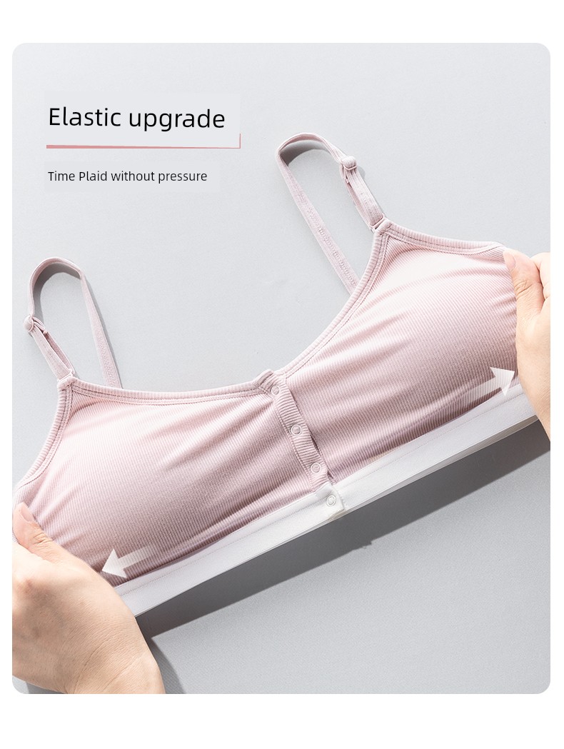 Seamless Nursing Bra for Pregnancy and Postpartum, Sleep-Friendly, Front-Opening, Spring and Autumn, Wireless, Hands-Free Bra — 9