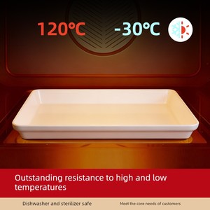 Duck Goods Braised Food Plastic Rectangular White Tray Cooked Food