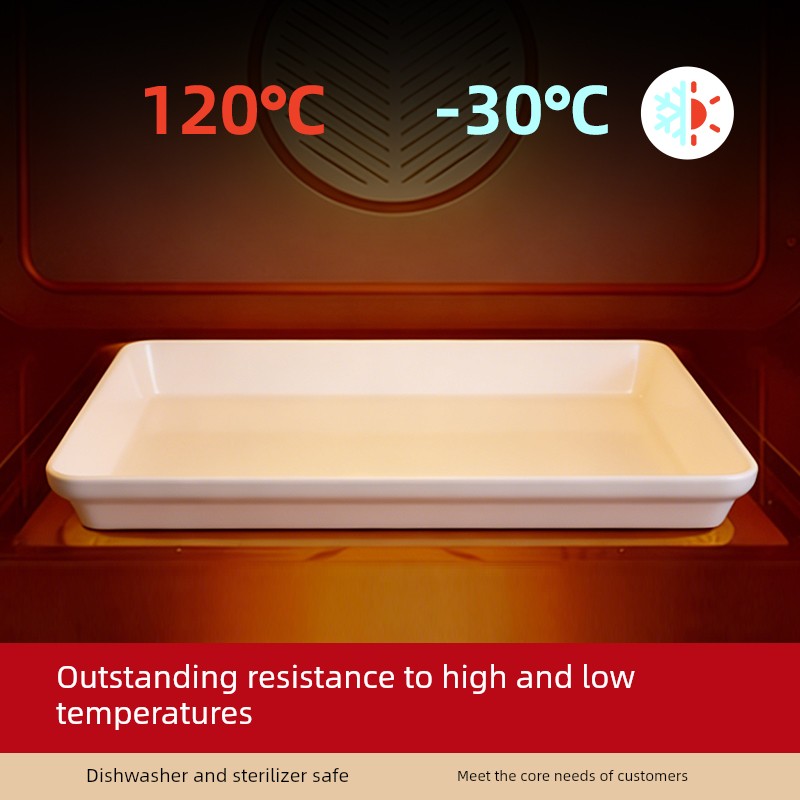 Duck Goods Braised Food Plastic Rectangular White Tray Cooked Food