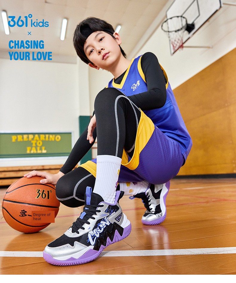 361 Kidsren's Shoes, Boys' Sports Shoes, Kidsren's Basketball Shoes, Summer New Mesh Breathable Youth Shoes — 2