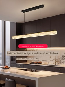 Italian Minimalist Restaurant Chandelier Modern Simple Light Luxury Bar Table Dining Room High-End Linear Strip Light 53