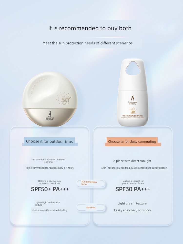 DDMOMMY Official Flagship Store Quasi Pregnant Women Zhuowei Physical Sunscreen Makeup Primer Two-in-One Special Cosmetics