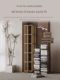 Rotating bookshelf Home living room movable multi-layer storage shelf Non-solid wood space-saving storage artifact Simple bookcase