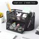 Metal pen holder bucket creative simple seven-grid stationery finishing box office supplies desktop storage box
