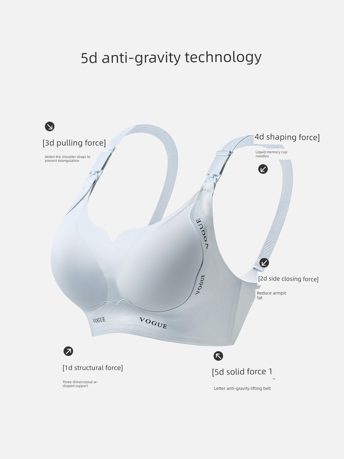 Urban Beauty Anti-Gravity Maternity Nursing Bra, Special for Pregnancy and Postpartum, Push-Up Anti-Sagging Nursing Bra, Large Size — 3