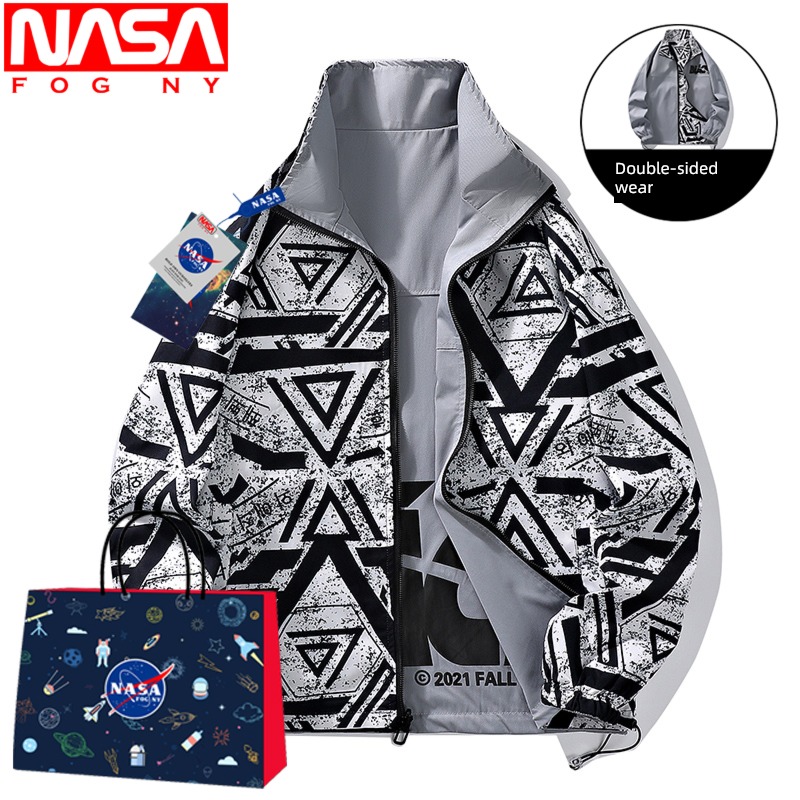 NASA   FOG   NY autumn Wear on both sides clothes Jacket