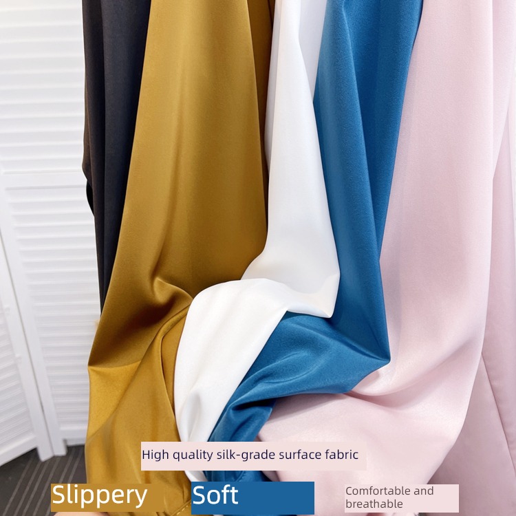 Pearl Ribbon Condom shirt easy jacket silk