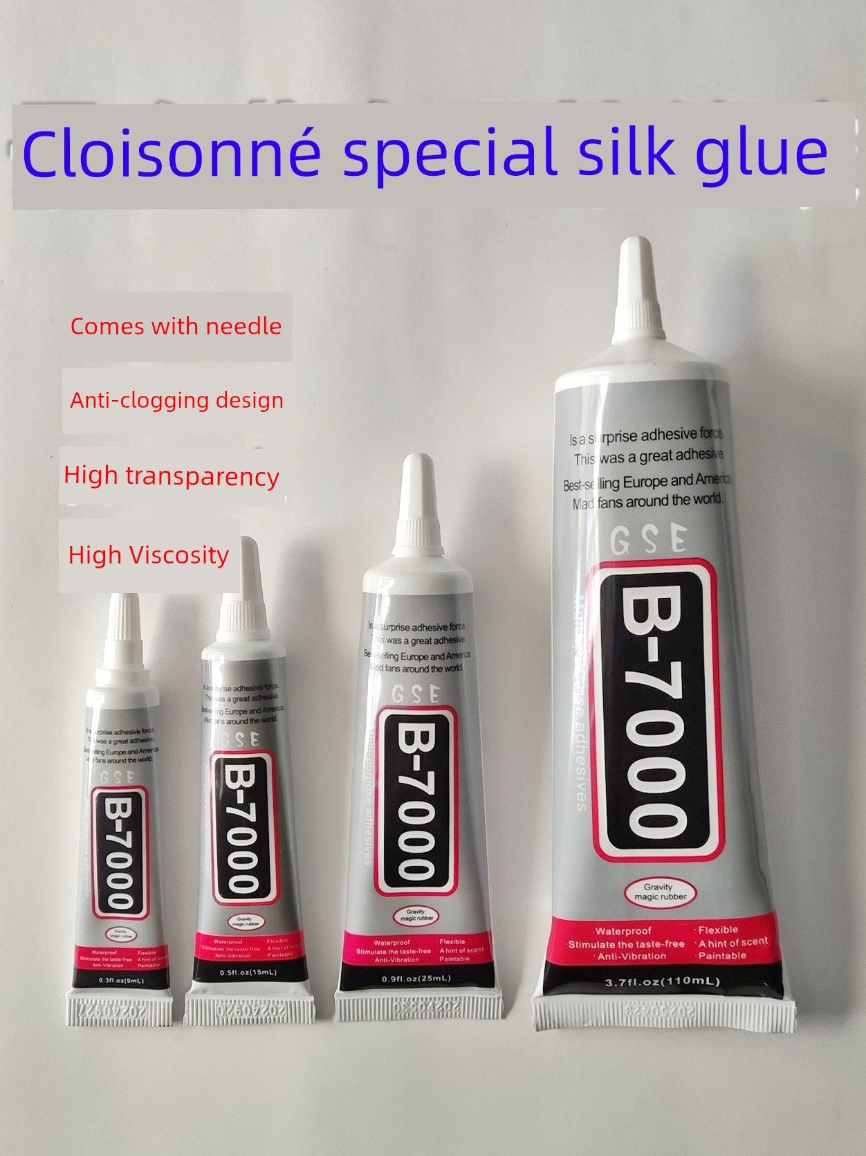 Gold Wire Ropiness Glue B- 7000 Ropiness Glue Cloisonne Handmade Cloisonne High Viscosity Powerful and Transparent B7000 Glue