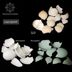 Natural Lacquer Eggshell Powder for Painting Inlay Materials, Specialized for Lacquer Art, Duck Eggshell, Chicken Eggshe