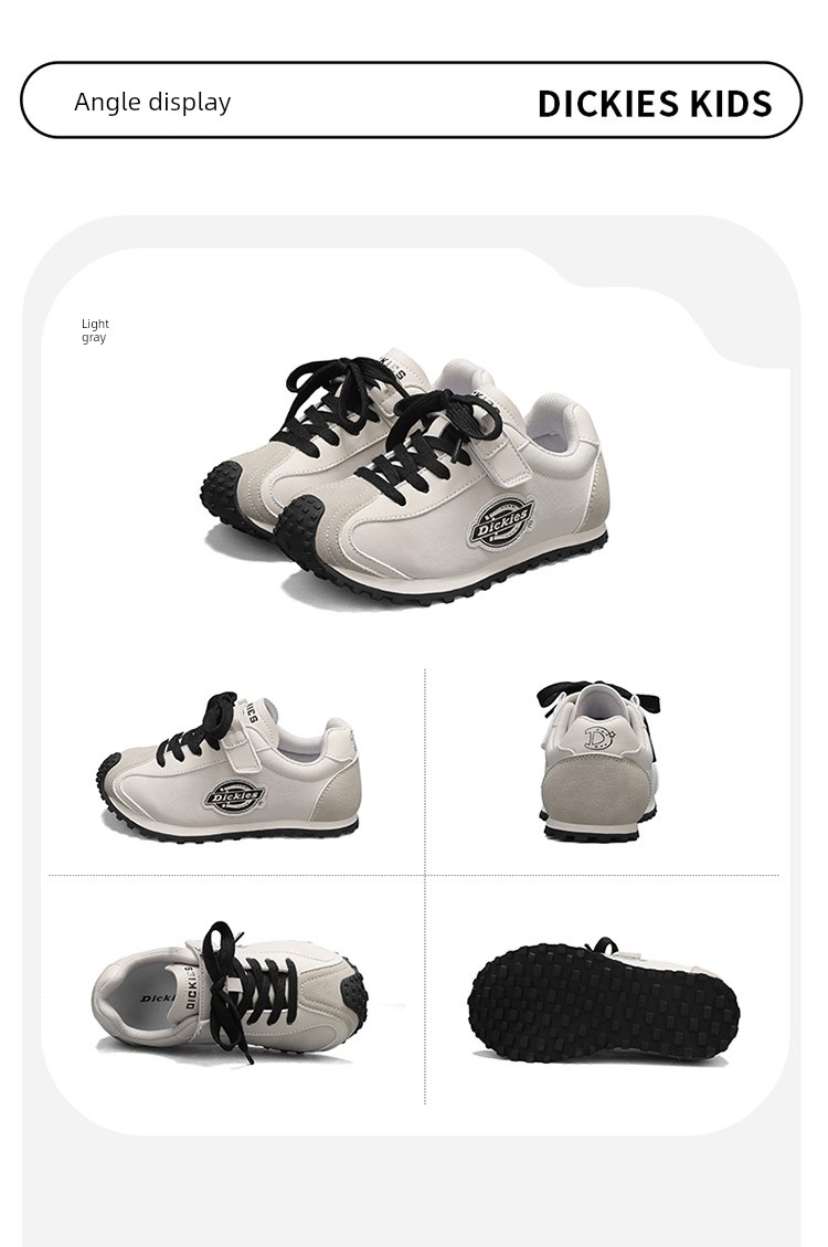 Dickies Retro Children's Sneakers New Autumn Casual Versatile Soft-Soled Shoes for Older Kids — 24