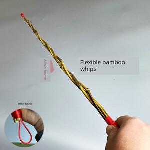 Hand-Woven Three-Strand Bamboo Whip Cane, Bamboo Stick for Teaching, Parent-Use Educational Bamboo Stick, Creative Ruler