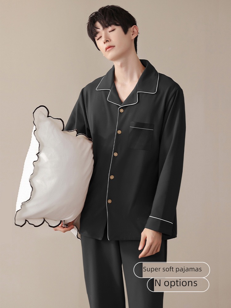 man pure cotton leisure time Big size easy suit pajamas