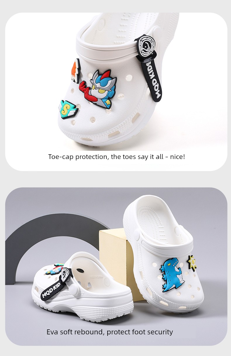 [Q]Mqd Kidsren's Clogs, Boys' Sandals, Summer New Models, Boys' Non-Slip Bathroom Soft-Soled Girls' Slippers — 8
