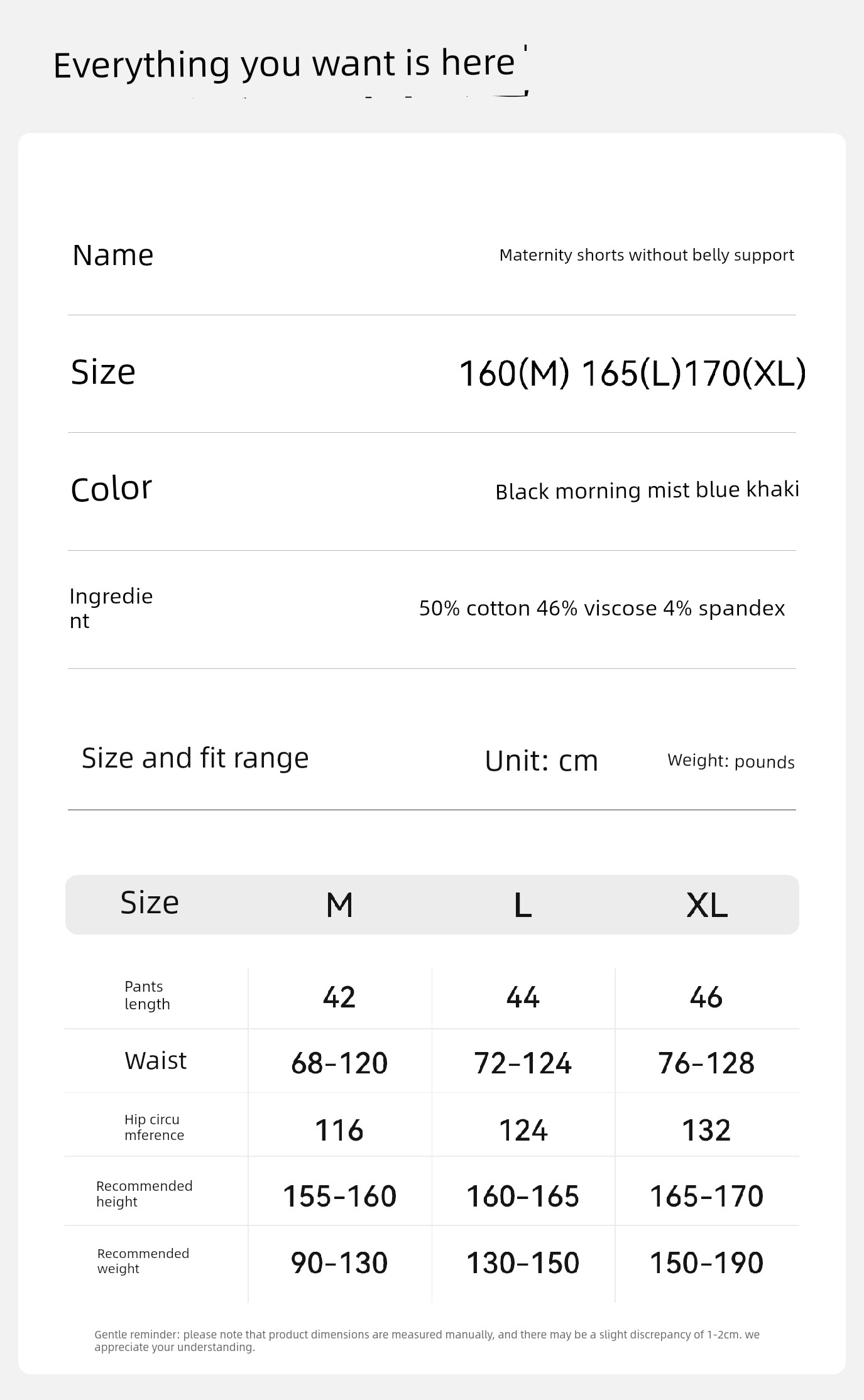 Yeehoo Maternity Shorts, Summer Thin Style, Stretchy, Suitable for Early, Mid, and Late Pregnancy, Casual Versatile Maternity Shorts — 8