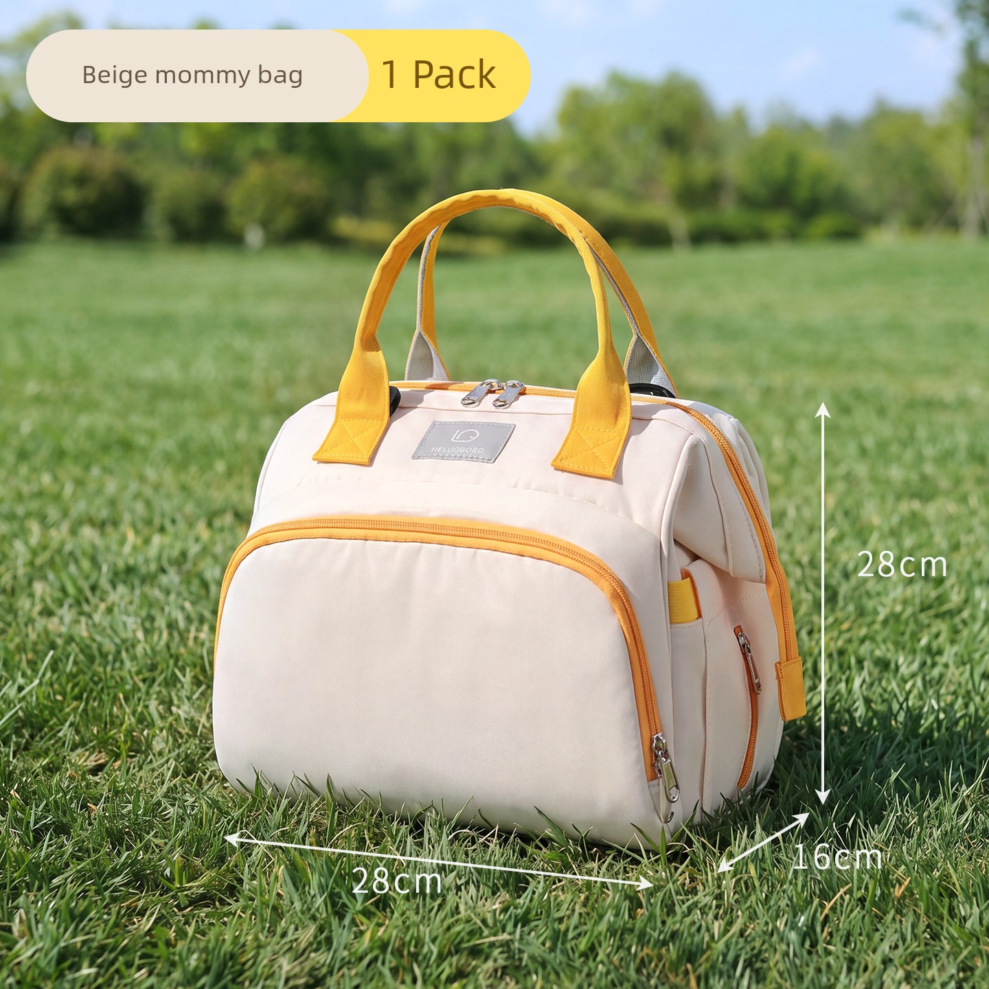 High-Looking Mommy Bag, Portable for Outings, Large-Capacity Storage Bag for Baby Bottles and Breast Pumps, Lightweight Cross-Body Mother-And-Baby Bag — 6