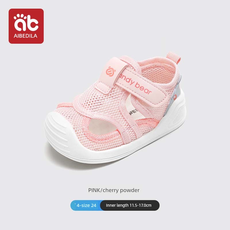Baby Toddler Shoes Sandals Summer Mesh Shoes Baby Shoes Soft Bottom 1-2-3 Years Old Boys and Girls Functional Non Slip Soft — 1