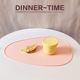 Students' simple oval water droplet silicone breakfast mat home heat insulation and anti-scalding baby Western restaurant European-style placemat