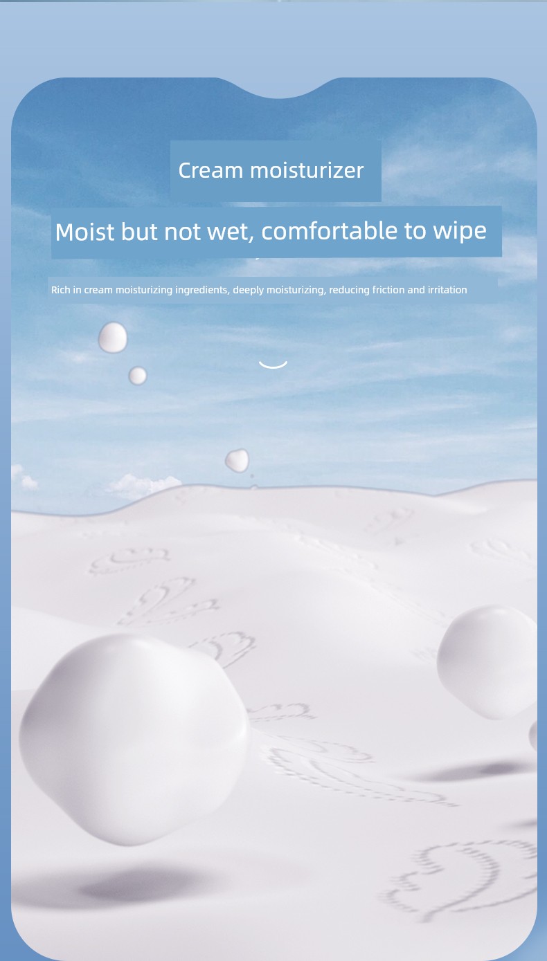 Plant-Based Cloud Soft Towel Cream Paper, Specially Designed for Newborns, Moisturizing Soft Tissue, Baby Facial Tissue, Ultra-Soft Tissue Paper — 8