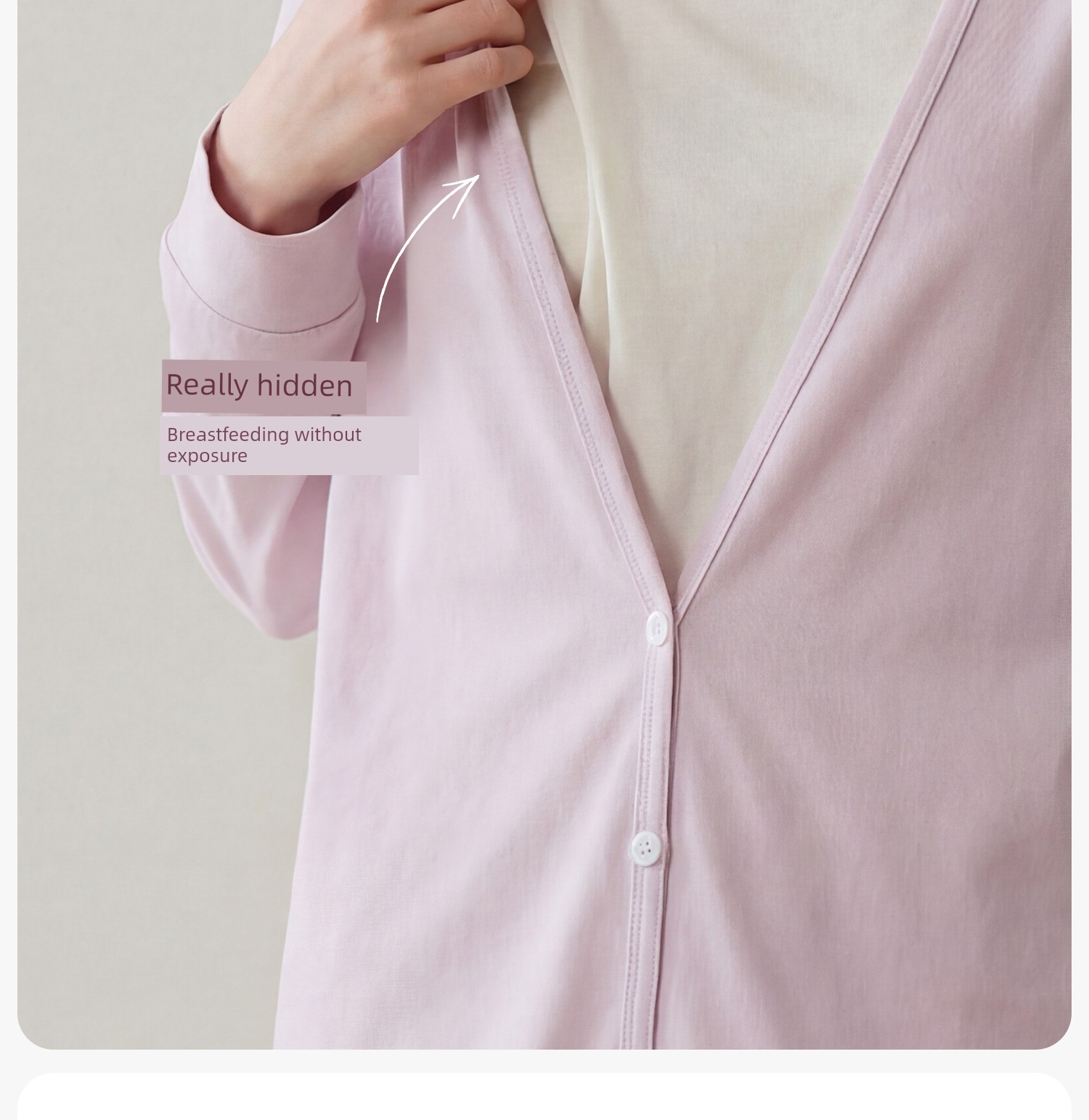 Fenyi Postpartum Clothing Autumn and Winter Pure Cotton Breathable Nursing Top for Pregnant Women Postpartum Breastfeeding Nursing Clothes for Going Out — 19