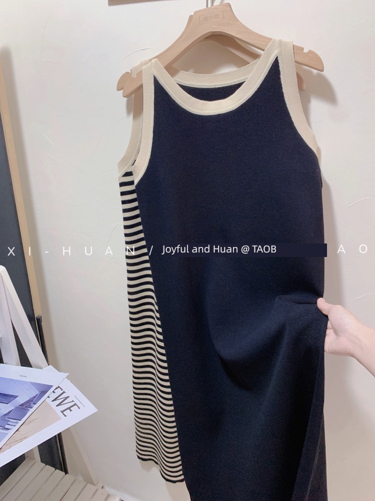 knitting Vest skirt easy Inner lap Wear out Fork camisole