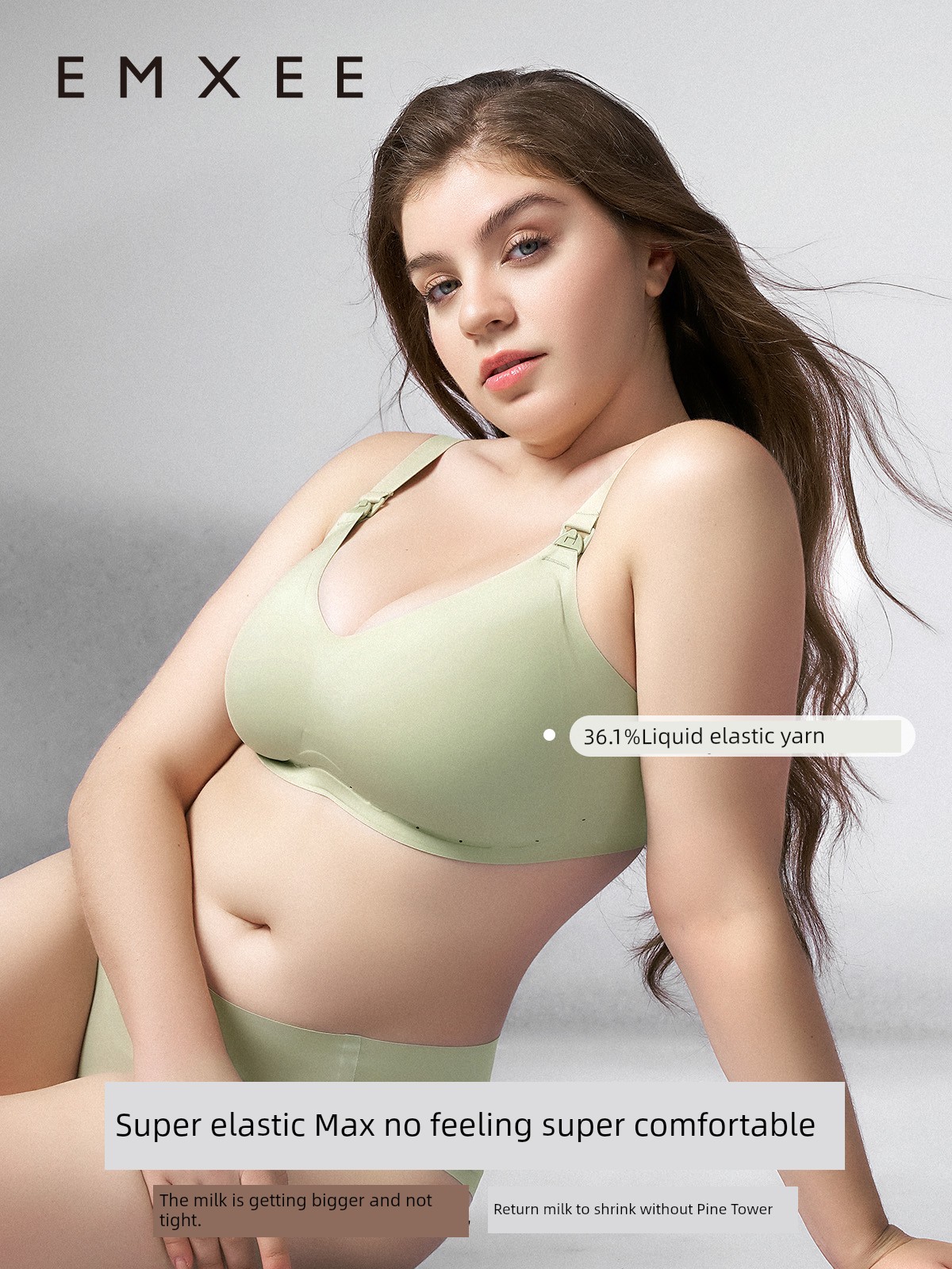 Qianxi Suspension Anti-Gravity Big Chest Special Maternity Breastfeeding Underwear Push up and Anti-Sagging Pregnancy Postpartum Max Bra — 4