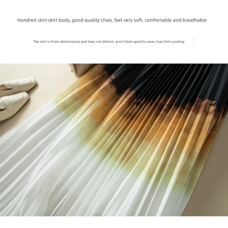 Fixed dyeing Pendant Elegant Versatile Medium and long term skirt