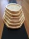 Thickened oak solid wood place horn plate base round casserole tray with ears anti-scalding table mat restaurant commercial