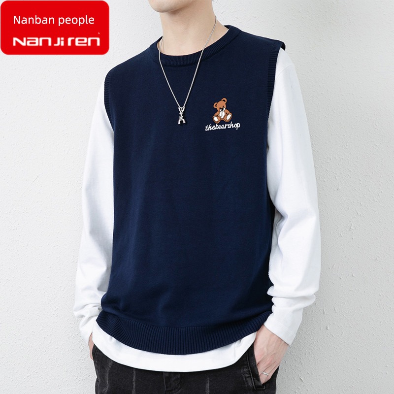 NGGGN Autumn and winter Sweater Inner lap sweater vest
