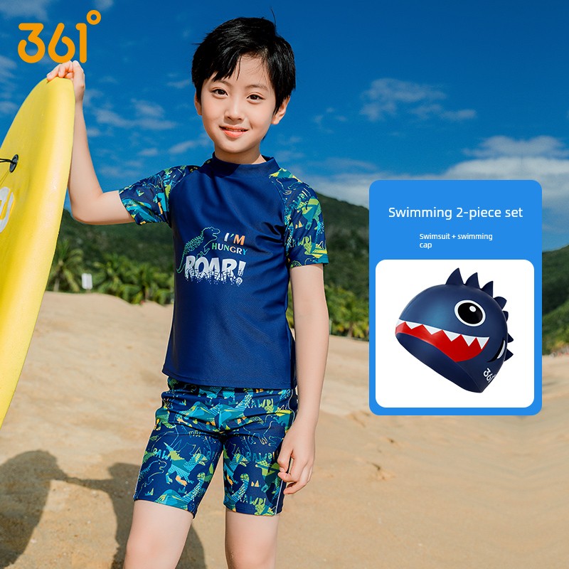 361 Kidsren's Swimsuit Boys' Split Swimsuit 2026 New Summer Swimsuit for Middle and Large Kidsren — 4