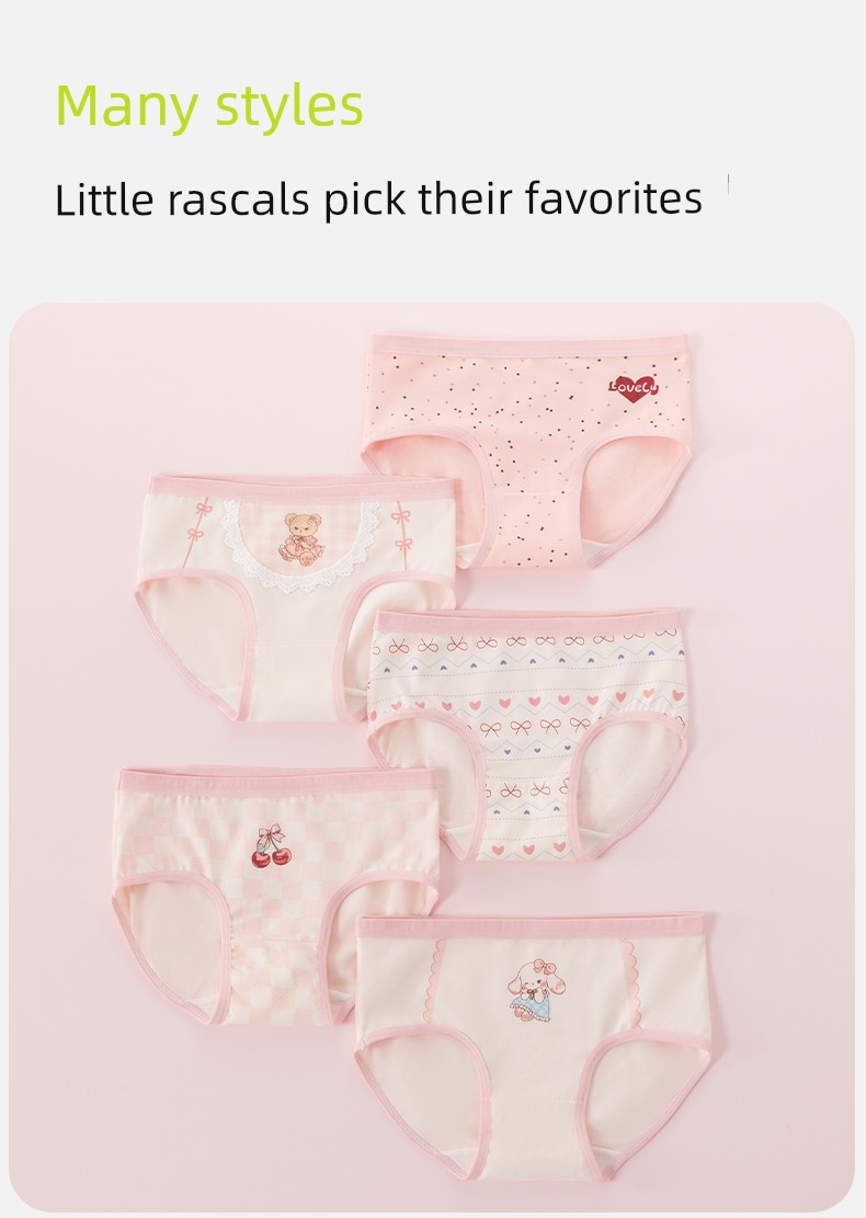 Girl Underwear Pure Cotton Briefs New Arrival Girls' Cotton Class a Baby Girl Kids Boxer Shorts Girls' Pants — 21