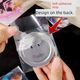 Self-sealing bag thickened self-adhesive bag animation round badge millet transparent storage protection bag protective cover