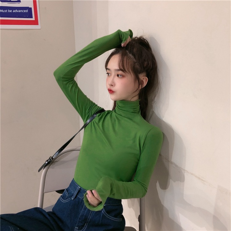 Autumn and winter Thin money Undershirt Long sleeve T-shirt Versatile jacket