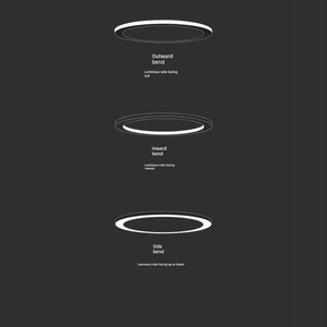 Curved Aluminum Channel Can Be Bent at Will, Embedded Bendable Keel, Decorative Molding, Pre-Embedded Arc-Shaped Light C