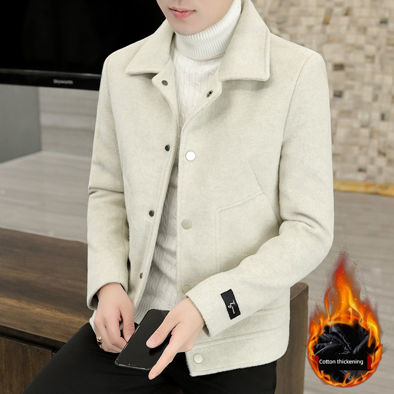 Adding cotton Thickened section keep warm loose coat Autumn and winter Windbreaker