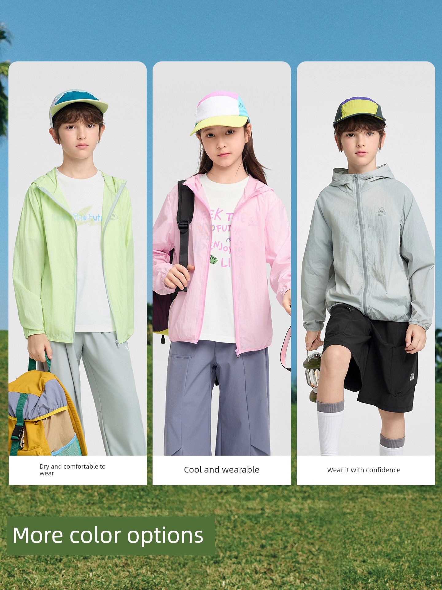 [Same Style in Shopping Malls] Balabala Kidsren's Sun Protection Clothing for Girls, Baby Boys, Thin Summer New Style Upf50+