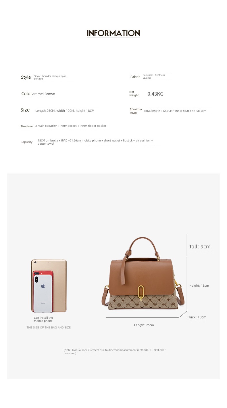 Narandou Autumn and winter middle age gift ma'am Bag