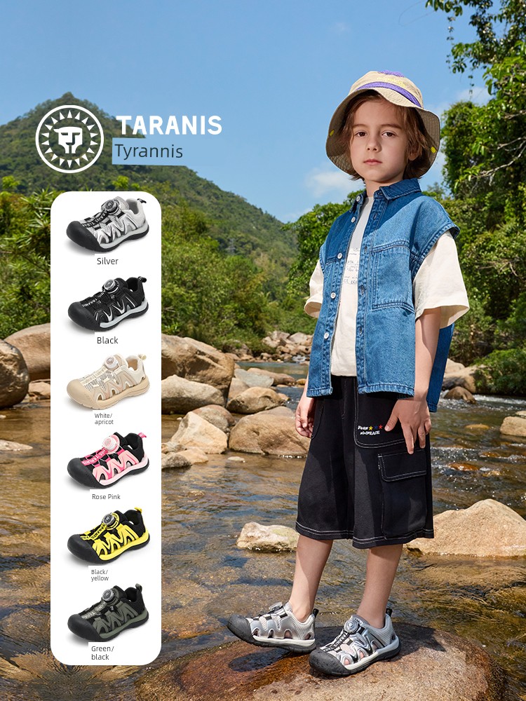 Tyrannis Children's Outdoor Sandals 2026 New Summer Boys' and Girls' Closed-Toe Water Sandals Sports Sandals