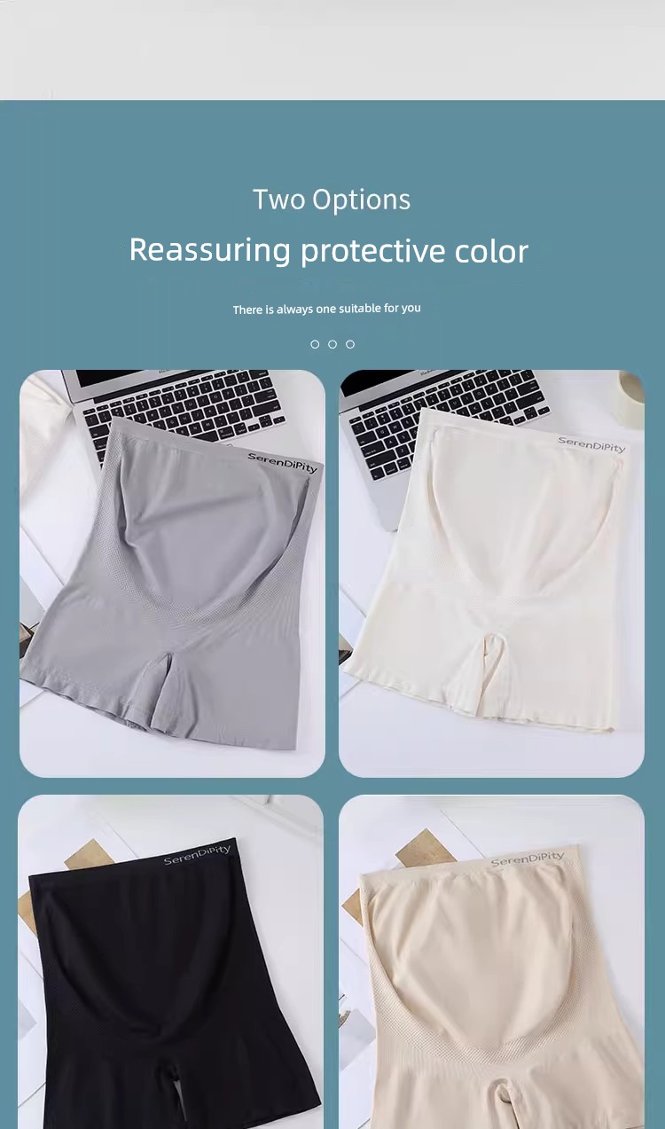 All-Cotton Maternity Safety Shorts and Underwear Two-In-One, Four-Season Anti-Exposure Insurance Shorts for Outerwear — 13