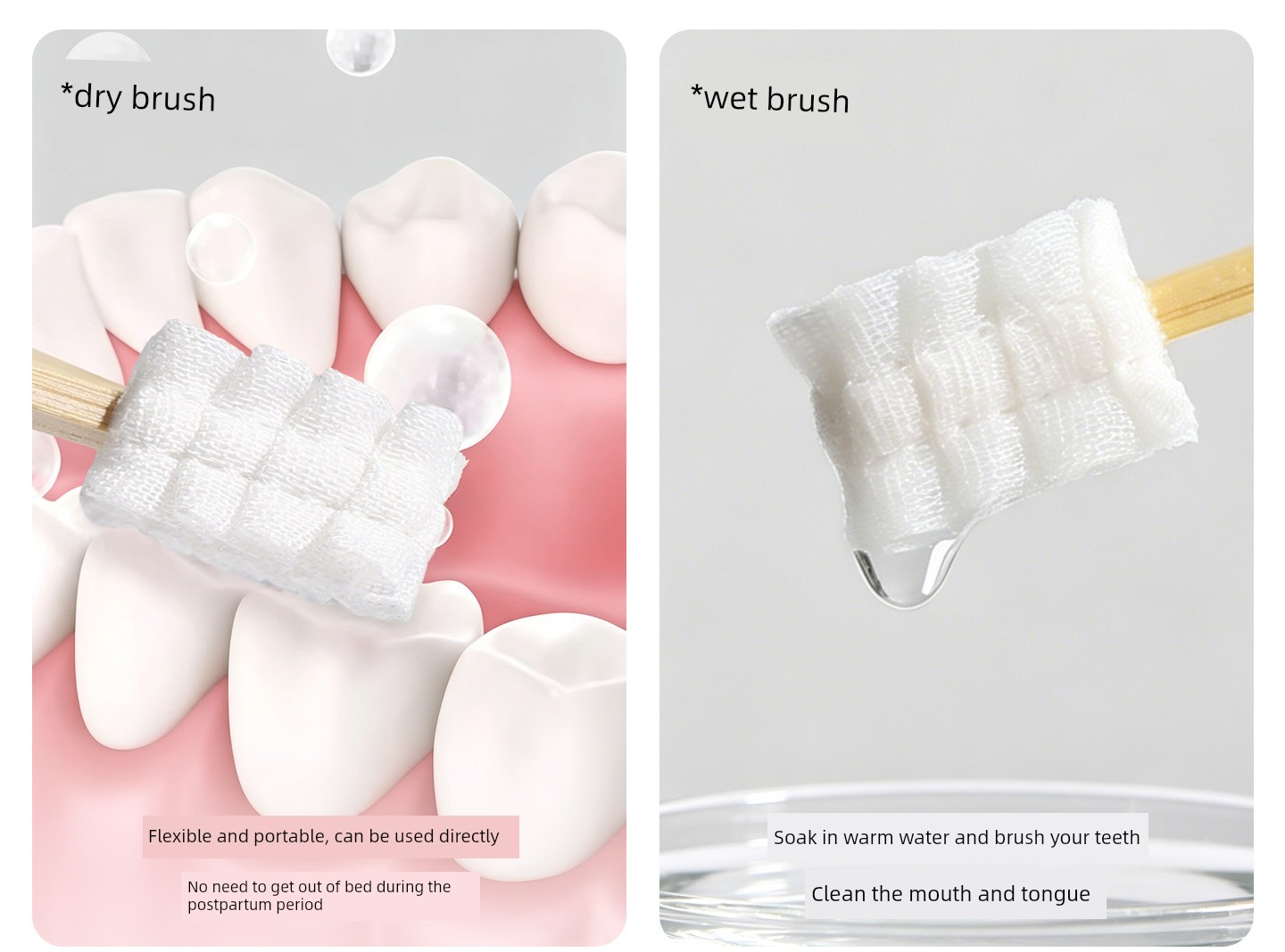 Pregnant Women's Confinement Toothbrush Disposable Soft Hair Gauze Postpartum Maternity Special Toiletries Toothpaste 30 Pieces during Pregnancy — 7