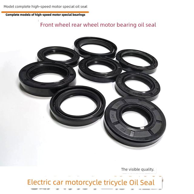 Electric motorcycle tricycle front wheel bearing dustproof water seal rear wheel motor bearing oil seal waterproof oil seal
