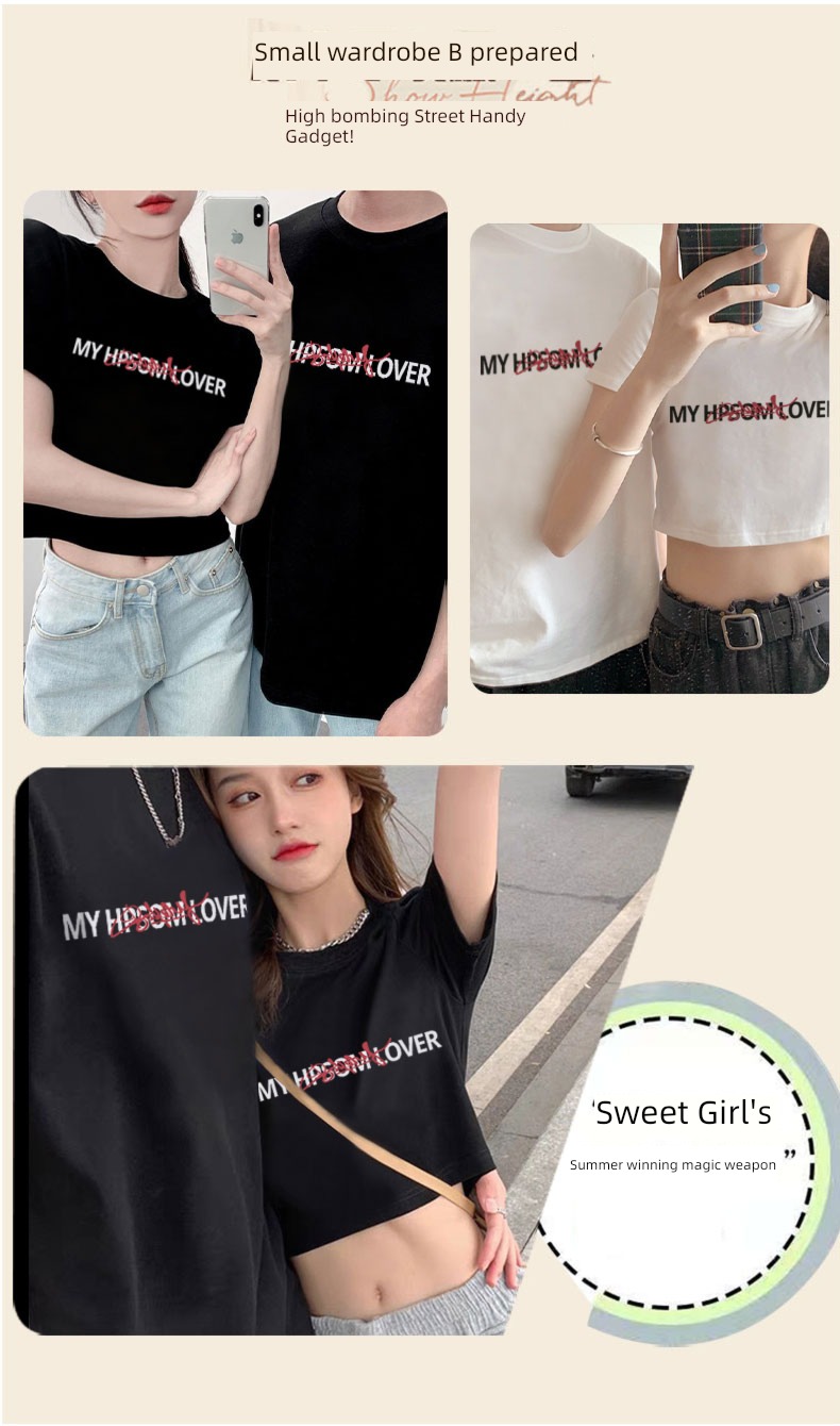Internet celebrity Short sleeve T-shirt ins Minority Couples dress summer wear