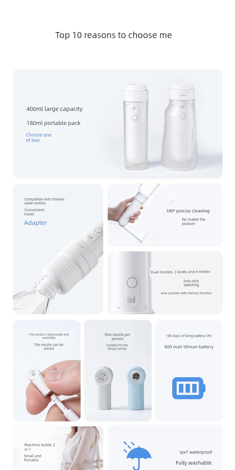 Umimile Female Private Parts Electric Flusher Maternal Confinement Wash Perineum Cleaning Device Postpartum Ass Wash — 2